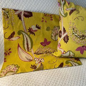 2 beautifully colorful pillow covers